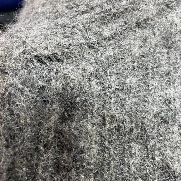 Line of Trade 100% Shetland Wool Gray V-Neck Button Front Cardigan Sweater 2XL - Picture 8 of 9